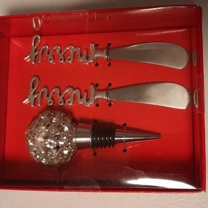 Glam set of holiday barware NIB!